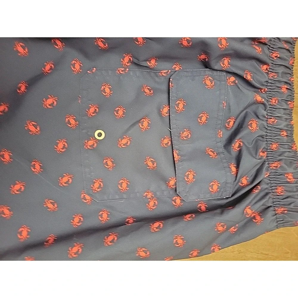 St‎ John Bay Hydrochromic Swim Trunk Men's 3XLT NEW Nwt Crabs Strech Elastic